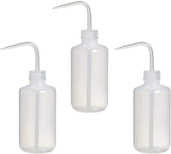 Lab Wash Bottle 250ml (pack of 3) - Laboratory Wash Bottle, Safety Wash Bottle, Wash Bottle Chemistry, Lab Squeeze Bottle, Squeeze Wash Bottle, Squirt Bottle | Professional Grade | Bulk Available