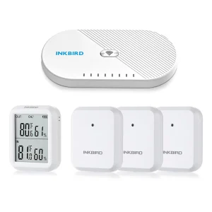 INKBIRD WiFi Hygrometer Thermometer Sensor Pack with WiFi Gateway, Indoor Outdoor Smart Temperature Humidity Monitor for Room | Professional Grade | Bulk Available
