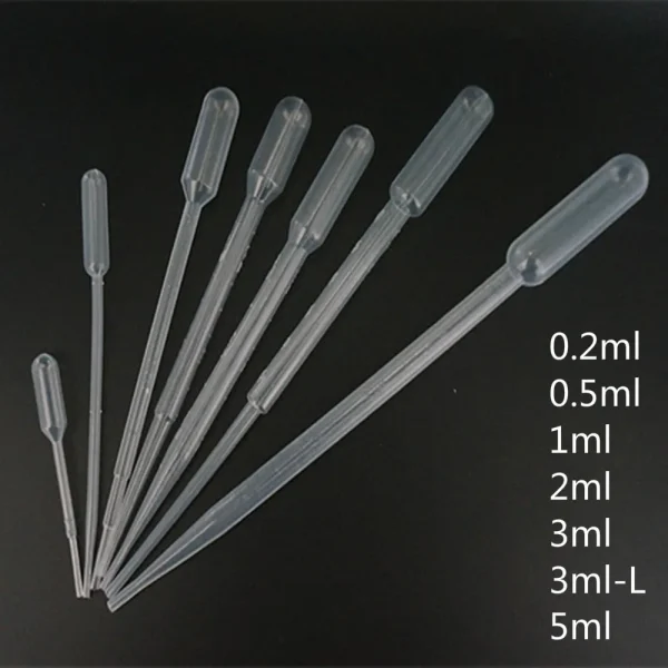 Disposable Plastic Pasteur Pipette Set 500pcs