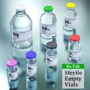Scientific & Laboratory Equipment Scientific equipment and laboratory supplies for research, education, healthcare and industry. Ks-Tek Sterile Empty Vials with Injection Port and Flip Off Cap