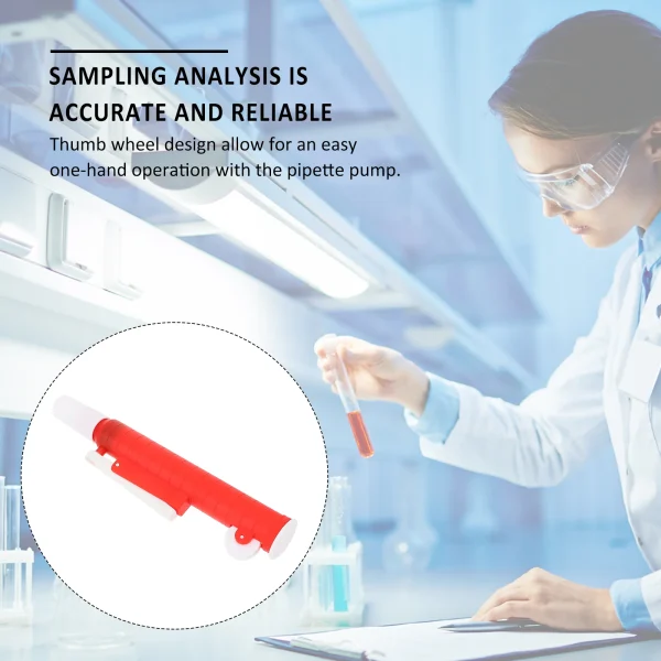 25mL Pipette Pump High Accuracy One-Hand Operation - Image 3