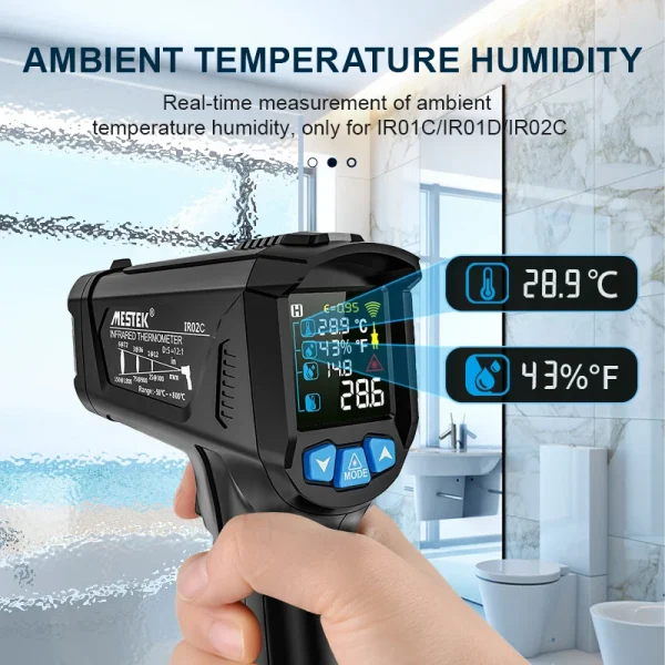 MESTEK Digital Non-Contact Infrared Thermometer Gun - Image 2