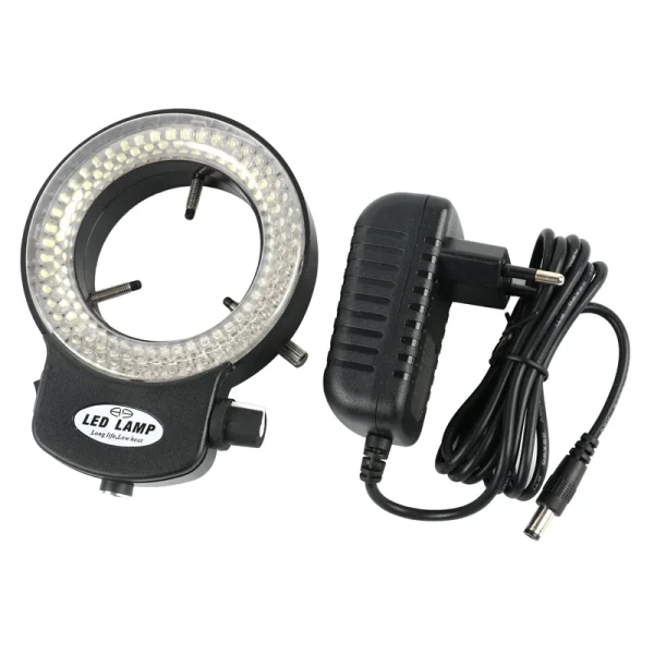 High-Performance 144 LED Ring Light for Stereo Microscopes & Cameras