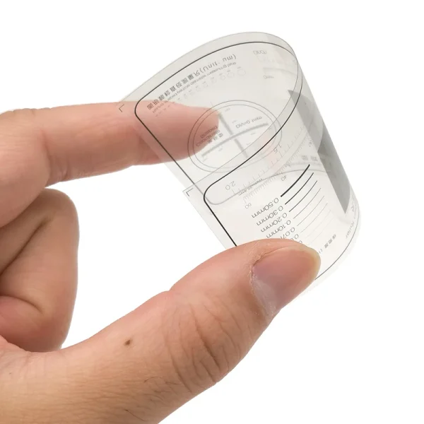 Microscope Micrometer Calibration Ruler: PET Transparent Film Particle Diameter Measuring Tape with Line Coordinate Shape - Image 5