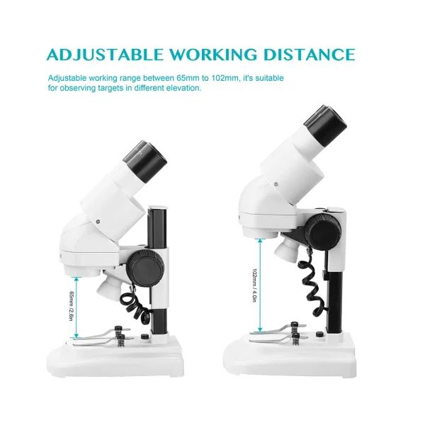 AOMEKIE 20X/40X Stereo Microscope with LED for PCB & Mobile Repair - Image 5