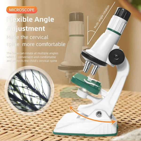 Kids HD Microscope Kit 1200X - Empowering Young Scientists with LED Light - Image 4