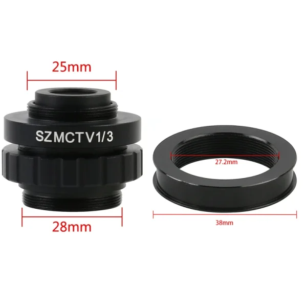 SZM CTV 1X 1/2X 1/3X Adapter C mount Lens for Trinocular Stereo Microscopes - Image 6