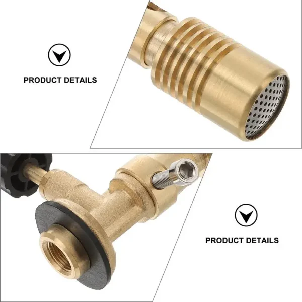 Adjustable Brass Bunsen Burner for Lab Heating Precision