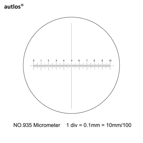 935 0.1mm Cross Scale Ruler Micrometer - Precision for Your Microscope