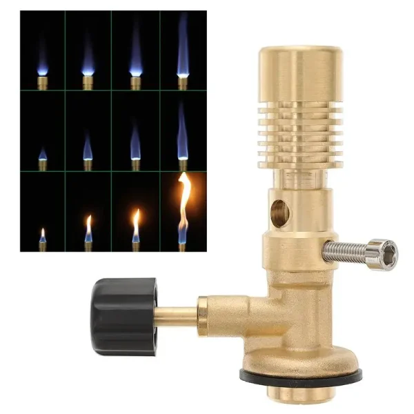 Adjustable Brass Bunsen Burner for Lab Heating Precision