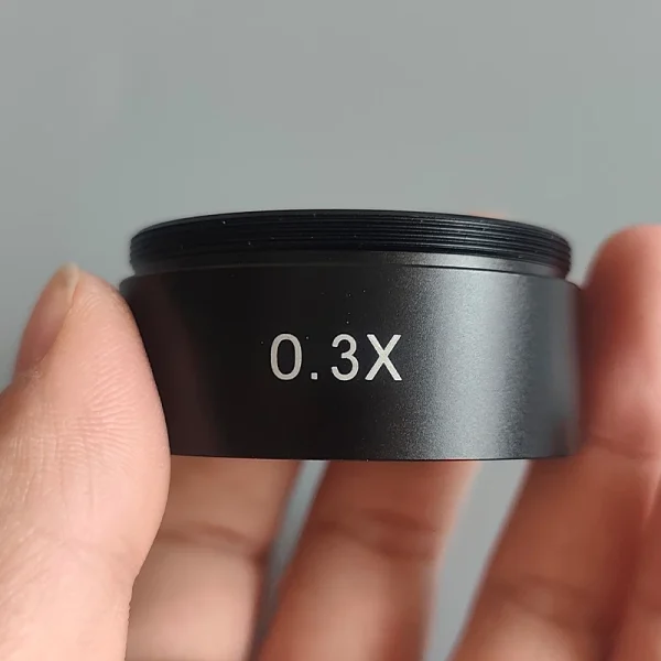 0.3X Barlow Lens Objective Microscope Auxiliary Lens with 48mm Mounting Thread and 250mm Working Distance - Image 2