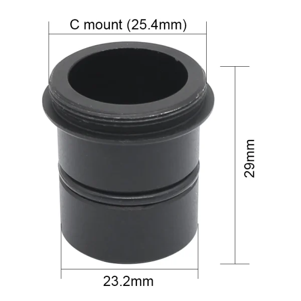 C-mount to 1.25 inch or 23.2mm Adapter: Connect Microscope and Astronomical Telescope with C CS CCD USB Camera - Image 2