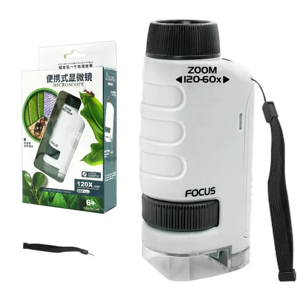 Children's Handheld Microscope: Portable, Easy-to-Use Microscope for Primary and Secondary School Students - Image 2