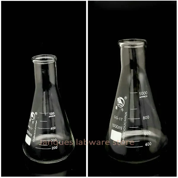 Borosilicate Glass Conical Flasks for Laboratory Experiments (50ml-1000ml) - Image 4