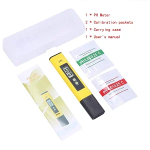 High-Precision pH Meter for Water Quality Testing - 0.01 Accuracy, 0-14 pH Range